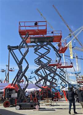 skyjack, bauma, boom lift